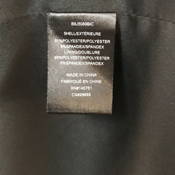 Parker Black Aiden Stretch Crepe‎ Center-Slit Dress in Black Size 0 - Picture 12 of 13